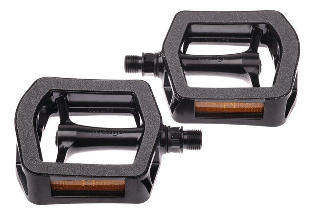 Wellgo Pedale C318DU 9/16"  Alu mit Reflektor schwarz