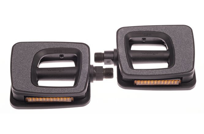 Bike Attitude Pedale C211 9/16" Kunststoff m.Sandpapier... m.Reflektoren schwarz