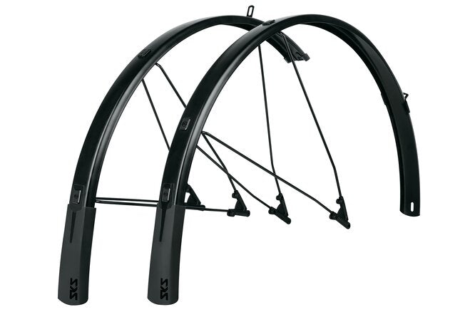 SKS Schutzblechgarnitur Bluemels Style Kunststoff 28" 46mm... schwarz matt