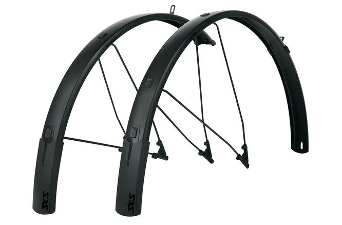 SKS Schutzblechgarnitur Bluemels Style Kunststoff 28" 56mm... schwarz matt