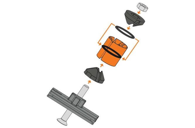 SKS Befestigungsset Konus-System 2.0... Shockboard/Dashboard/Shockblade