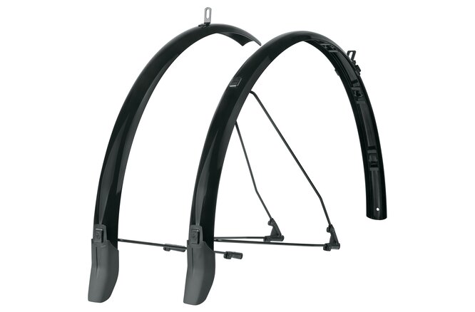 SKS Schutzblechgarnitur Bluemels Cable Kunststoff 28" 45 mm schwarz