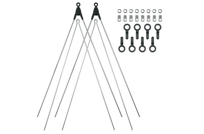 SKS Strebenset Bluemels Basic & Stripes 26/28" 365 mm inkl.... Befestigung silber