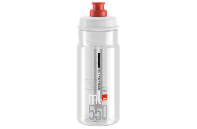 Elite Bidon Jet 550 ml transparent-rot