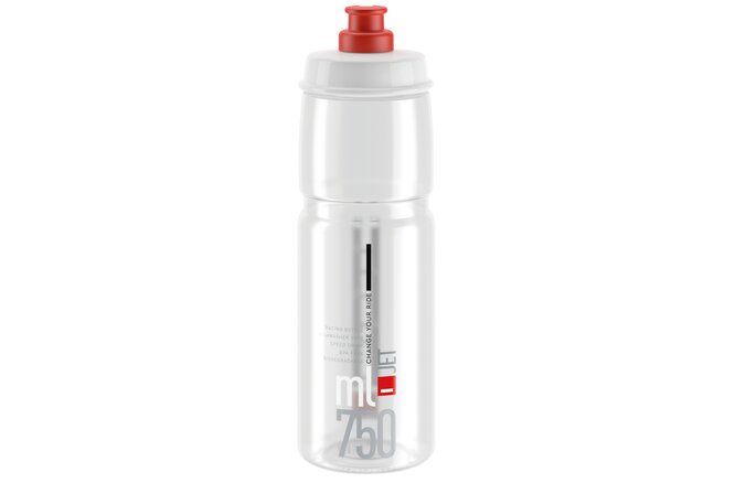 Elite Bidon Jet 750 ml transparent-rot