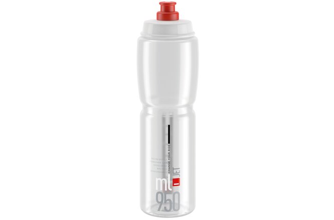 Elite Bidon Jet 950 ml transparent-rot