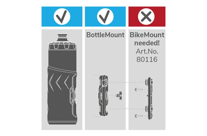 MonkeyLink Trinkflasche Monkey Bottle Twist 450 ml ohne... Rahmenhalter