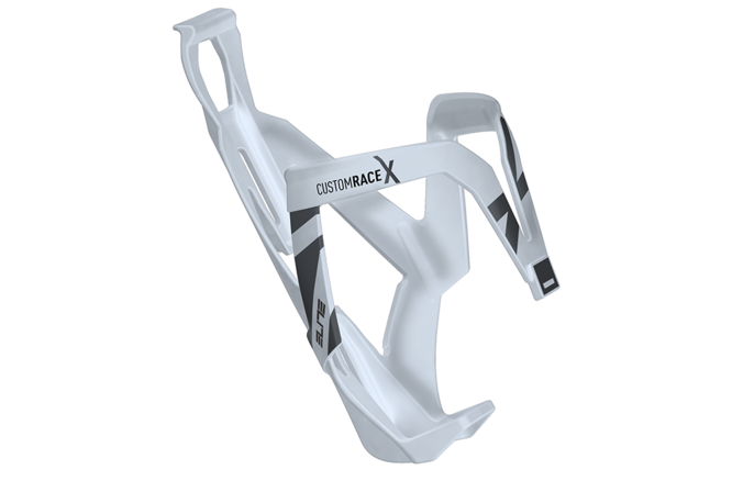 Elite Bidonhalter Custom Race X glossy weiss-grau
