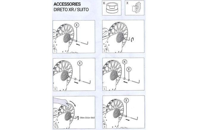 Elite Hometrainer Adapterset für Suito und Direto XR