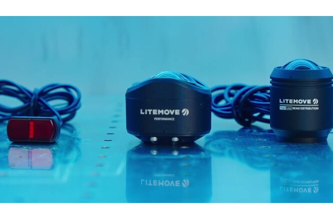 Litemove Scheinwerfer SEC-110 E25 110 Lux Side mit Handlebar mount... PHB mit Reflektor