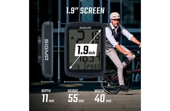 Sigma Computer BC 8.0 WL ATS kabellos analog schwarz