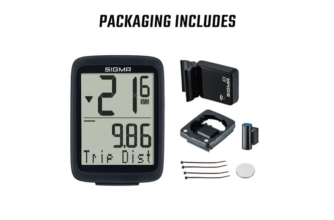 Sigma Computer BC 8.0 WL ATS kabellos analog schwarz