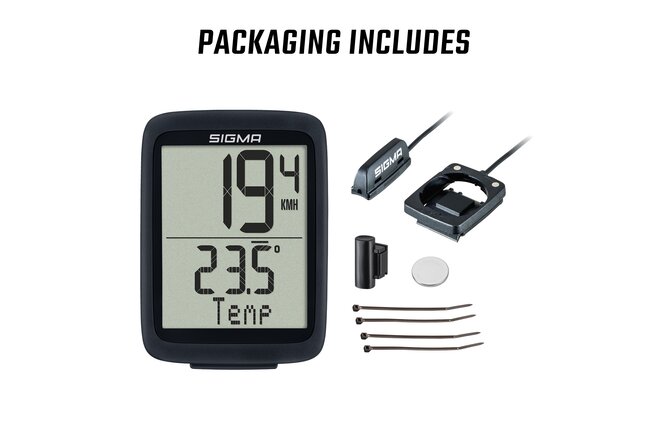 Sigma Computer BC 10.0 WR kabelgebunden schwarz/weiss