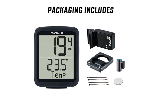 Sigma Computer BC 10.0 WL ATS kabellos analog schwarz/weiss