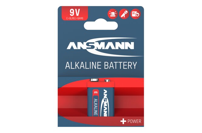 Ansmann Batterie Alkaline RED 9V E-Block 6LR61