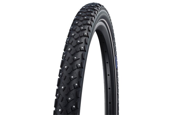 Schwalbe Pneu Marathon Winter Plus 26x1.75 Starr mit... Reflexstreifen black