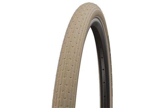 Schwalbe Pneu Fat Frank 26x2.35 Starr mit Reflexstreifen creme