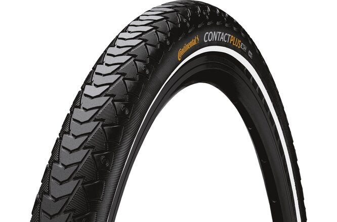 Continental Pneu Contact Plus 26x1.75 Starr mit Reflexstreifen... black