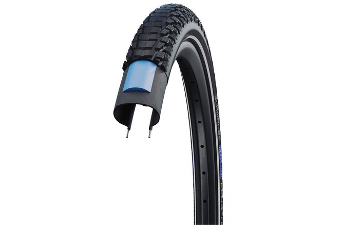 Schwalbe Pneu Marathon Plus Tour 28x2.00 Starr mit Reflexstreifen... black