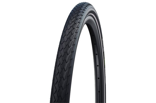 Schwalbe Pneu Green Marathon 700x25C GG Starr mit... Reflexstreifen black