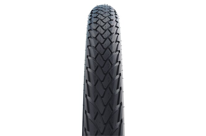 Schwalbe Pneu Green Marathon 27.5x1.65 GG Starr mit... Reflexstreifen black