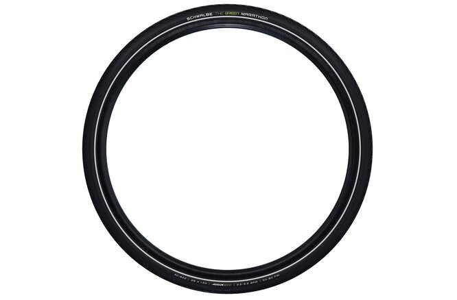 Schwalbe Pneu Green Marathon 27.5x1.65 GG Starr mit... Reflexstreifen black