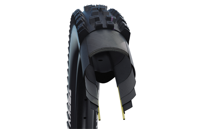 Schwalbe Pneu Tacky Chan 29x2.40 SuperDownhill Addix UltraSoft... TL-Easy black