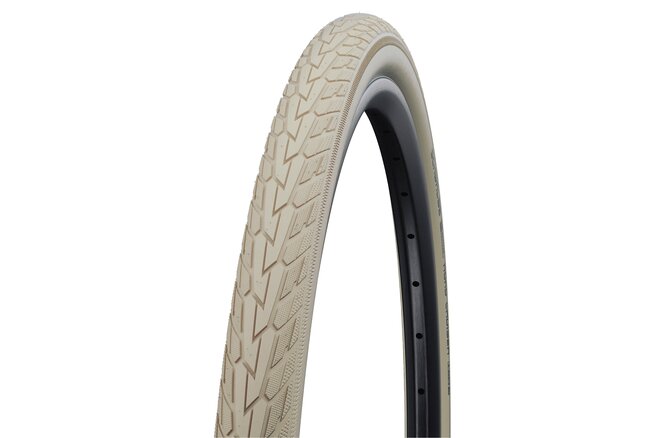 Schwalbe Pneu Road Cruiser 26x1.75 Starr mit Reflexstreifen... creme