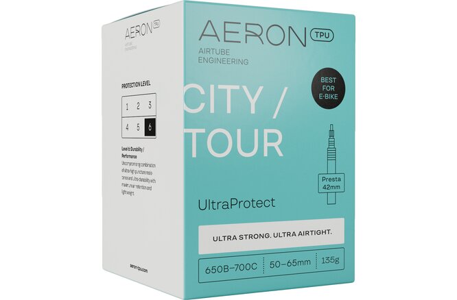 Aeron Schlauch City/Tour 650B/700C 50-65 mm... Performance UltraProtect Prestaventil 42 mm
