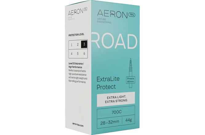 Aeron Schlauch Road 700C 28-32 mm ExtraLite Protect Prestaventil... 80 mm