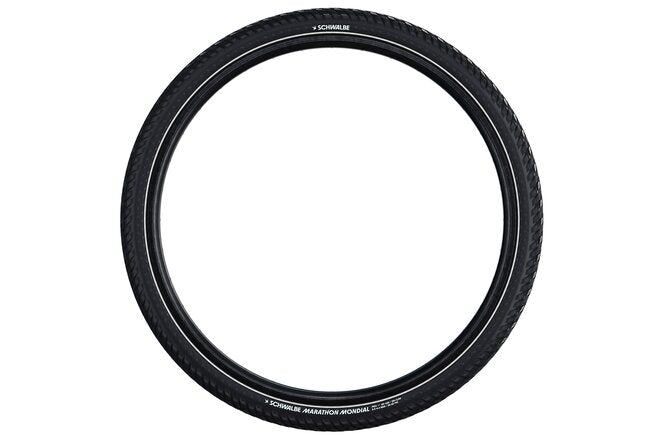 Schwalbe Pneu Marathon Mondial 700x42C Starr mit Reflexstreifen... black