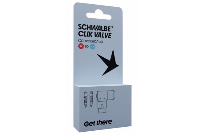 Schwalbe Ventileinsatz Clik Valve SV-SCV Set à 2 Stück &... Pumpenkopf schwarz