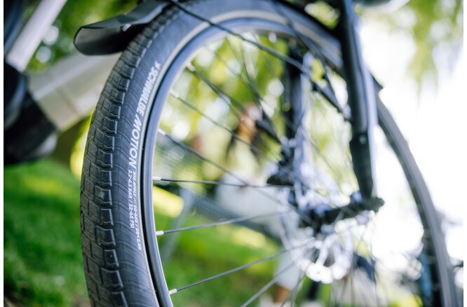 Schwalbe Pneu Motion Big Apple 26x2.15 Addix Green starr mit... Reflexstreifen black
