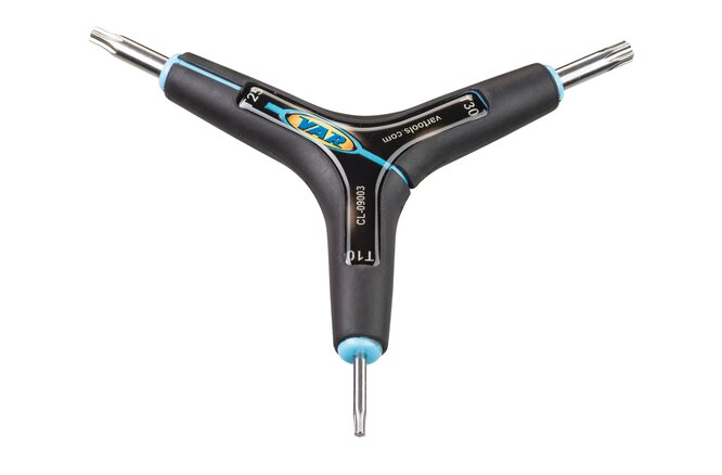 VAR Dreiarmtorxschlüssel CL-09003-C T10/T25/T30 schwarz