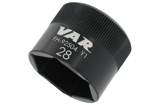 VAR Steckschlüssel 6-Kant 28mm schwarz FH-92504