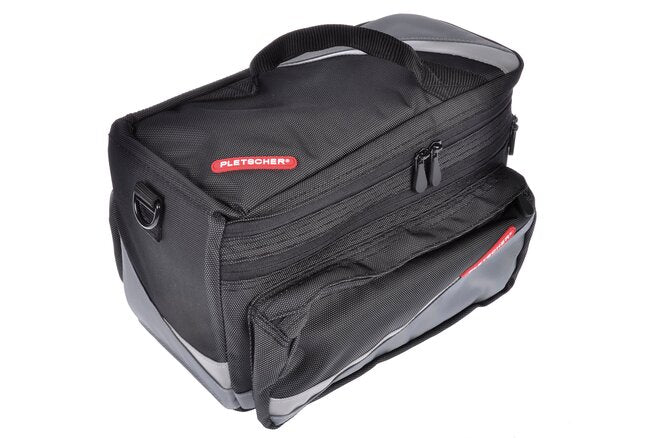 Pletscher Gepäckträgertasche Zurigo mit 3-Punkte Adapter... schwarz