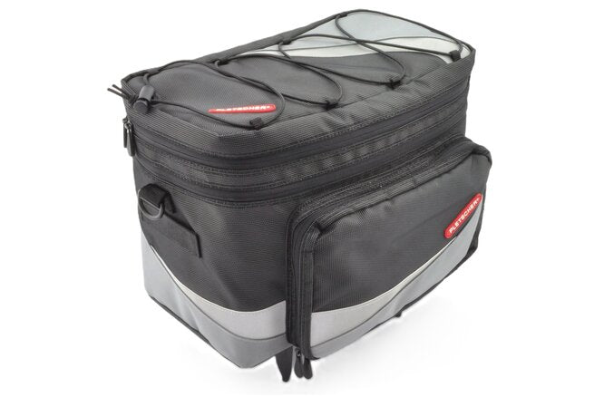 Pletscher Gepäckträgertasche Basilea mit 3-Punkte Adapter... schwarz