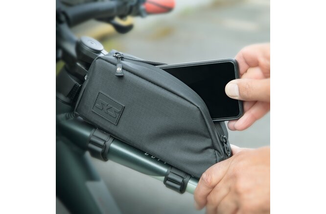 SKS Rahmentasche Urban Toptube Bag 650 ml mit Klettverschluss... schwarz