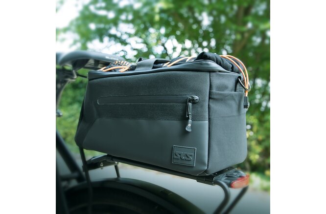 SKS Gepäckträgertasche Infinity Urban Trunkbag Klettstraps ohne... Adapter schwarz