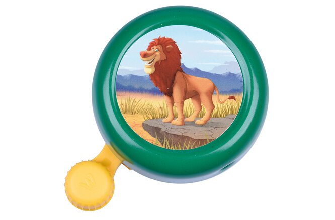 Widek Kinderglocke Animal Kingdom Stahl lackiert in grün auf einer Karte