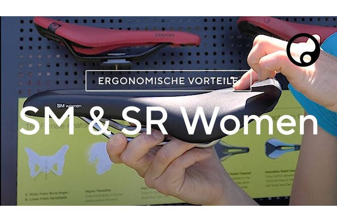 Ergon Sattel SR Pro Lady M/L mit Öffnung black