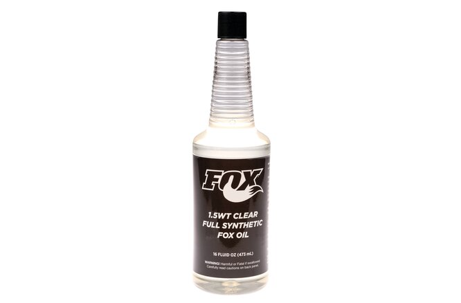 FOX Oil AM 1.5wt Synthetic 16oz. clear
