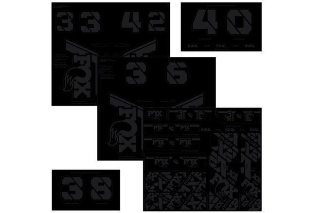 FOX Decal 21 Custom Fork & Shock stealth black