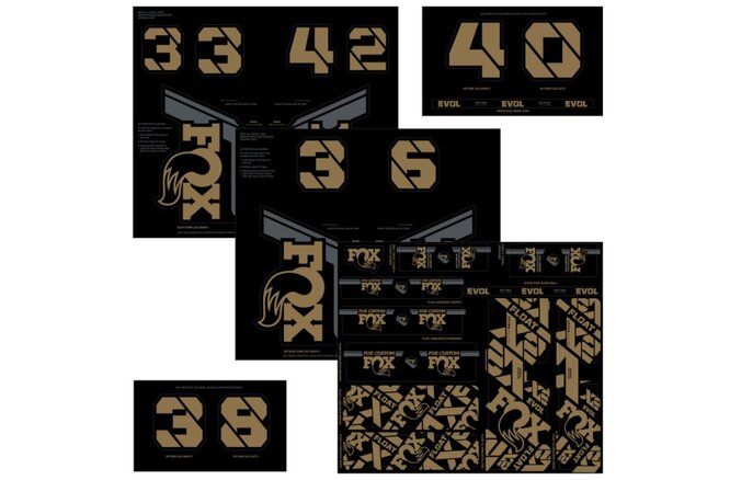 FOX Decal 21 Custom Fork & Shock kashima