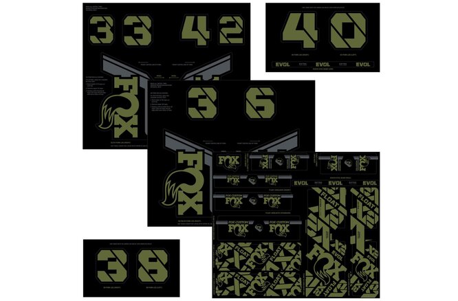 FOX Decal 21 Custom Fork & Shock olive drab