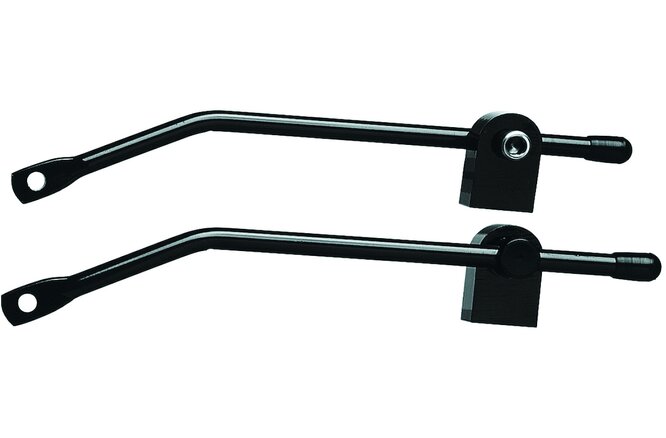 Pletscher Gepäckträgerbefestigung Stand. auf Öse per Paar 66-185... mm schwarz