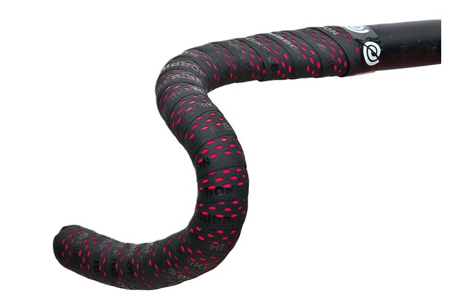 Bike Ribbon Lenkerband Drops schwarz mit roten Tropfen