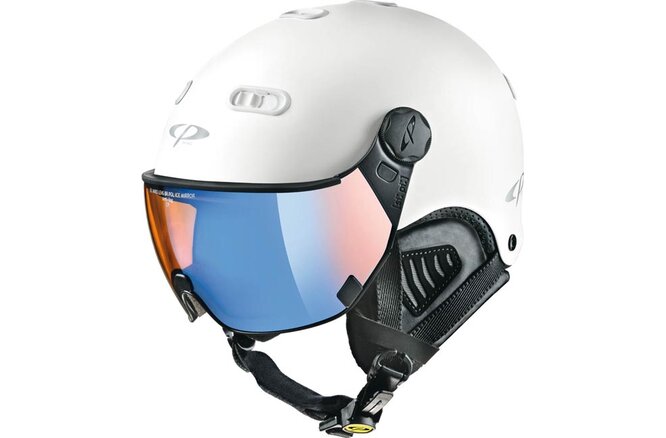 CP Ski CARACHILLO Helmet white soft touch / Visor Nr.26