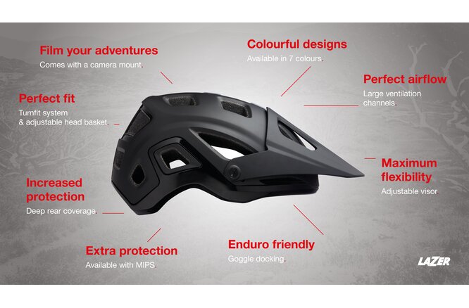 LAZER Unisex MTB Impala MIPS Helm white