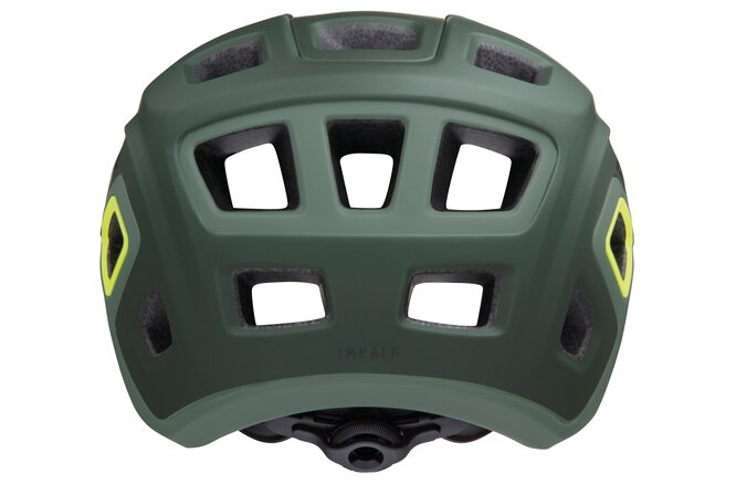 LAZER Unisex MTB Impala MIPS Helm matte dark green flash yellow